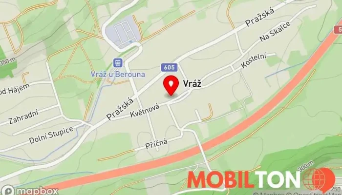 mapa Levandulové bistro Vráž - místo, kde mlsání má smysl Bistro v Květnová 80