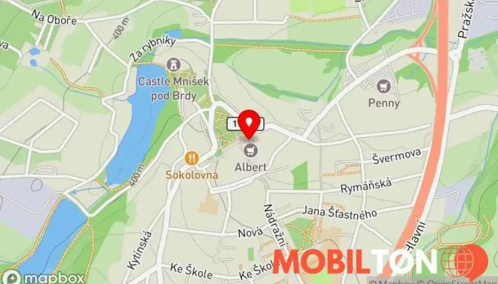 mapa Lískovka Skvér Asijská restaurace v náměstí F. X. Svobody 31