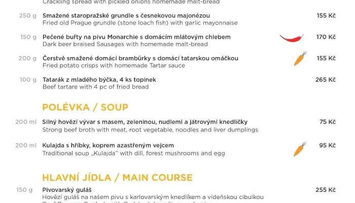 Lod Pivovar Menu - Praha 1