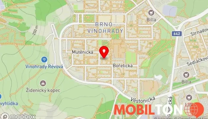 mapa Logicky olympionik Matyas Oslejsek Opravna mobilních telefonů v Brno-Vinohrady