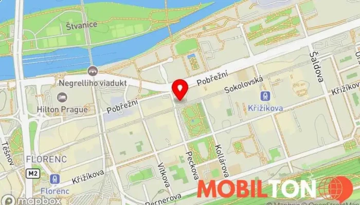 mapa Lokál Hamburk Česká restaurace, Hospoda, Restaurace v Karlín