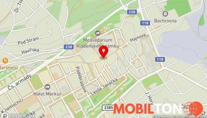 mapa Los Capolitos Kladno Mexická restaurace v Ulice Váňova 500