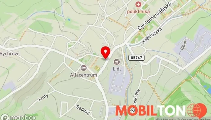 mapa LUKKOMP Opravy počítačů, Počítačové poradenství, Počítačová podpora a služby, Prodej použitých počítačů, Webdesigner v Československé armády 1113
