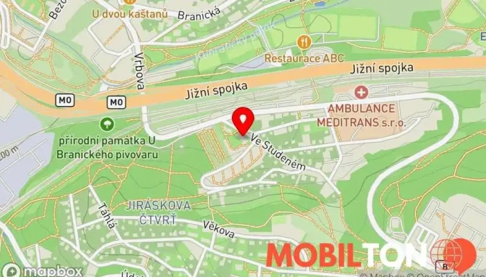 mapa MaCphone Opravna mobilních telefonů v Praha 4