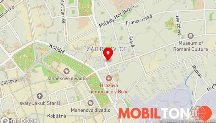 mapa MacPodpora & macDoktor Opravy počítačů, Počítačová podpora a služby, Opravna mobilních telefonů, Prodej použitých počítačů v Brno-střed-Zábrdovice