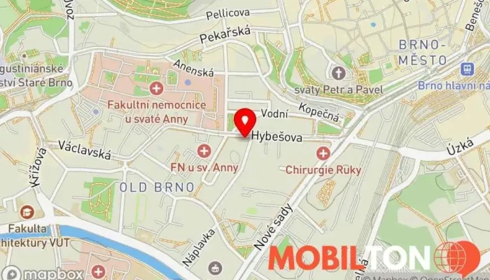 mapa MagicPhone Opravna mobilních telefonů v Brno-střed