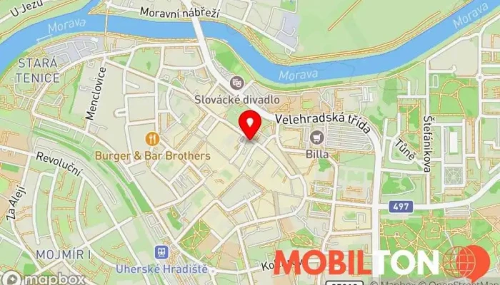 mapa MAKALU Nepálská a Indická restaurace Restaurace v Šromova 137 686 01