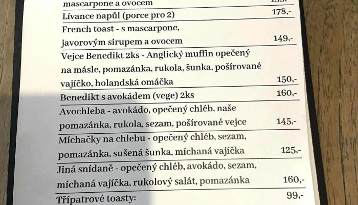 Malejpodnik -  Menu - Příbram Vii