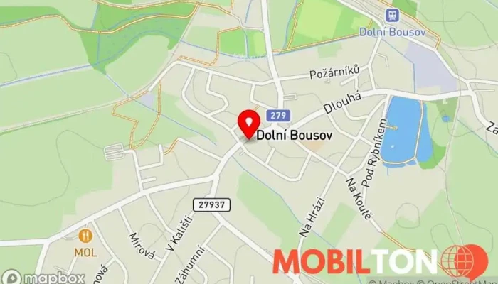 mapa MÁME HLAD Restaurace v Brodecká 61