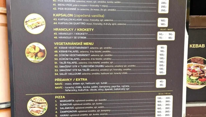 Mardini Kebap Haus -  Menu - Podmokly