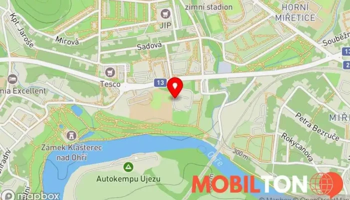 mapa Maringotka Andula Kavárna v Chomutovská 212