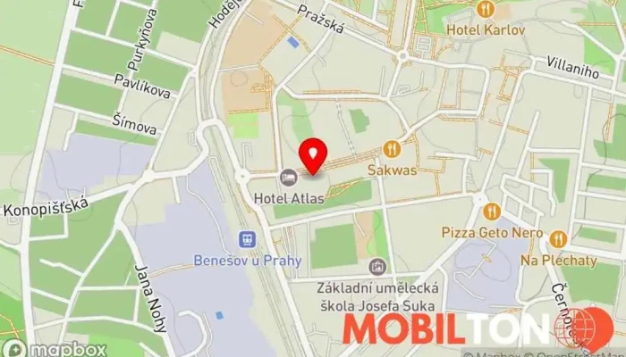 mapa Martin Klimeš - ServisBenesov Opravna mobilních telefonů, Opravy počítačů v Tyršova 2071