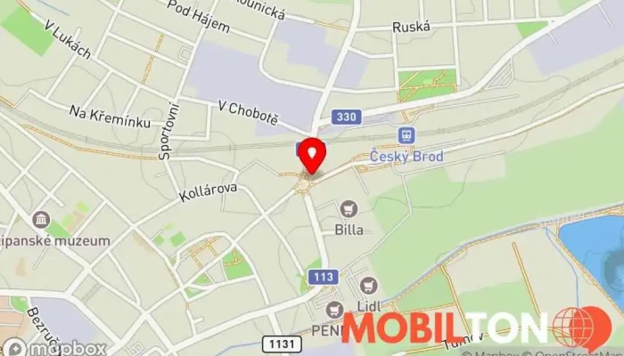 mapa Master Kebab Pizza Restaurace v Krále Jiřího 94