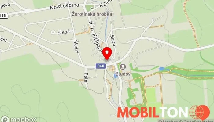 mapa Max Call Prodej mobilních telefonů v tř. A. Kašpara 914