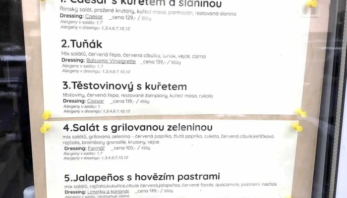 Mayas Pribram Menu - Příbram Vii