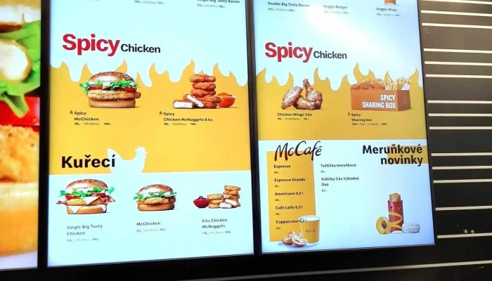 Mcdonalds Menu - U Stadionu 1276 / Ii