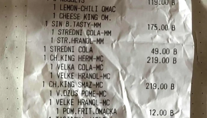 Mcdonalds Menu - Italská 50