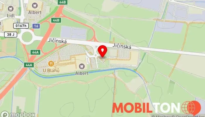 mapa McDrive Rychlé občerstvení v Mladá Boleslav III