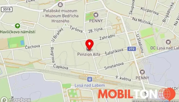 mapa MechaKucha Sushi & Bar Lysá nad Labem Suši s sebou, Japonská restaurace, Suši restaurace v Masarykova 540/46