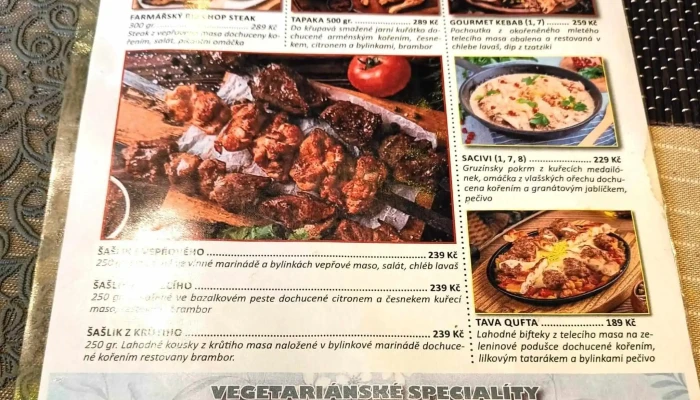 Menua Gourmet -  Otevřeno Nyni - Mladá Boleslav Ii
