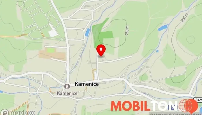 mapa Městys Kamenice Státní správa v Kamenice