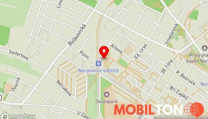 mapa Mexikáno Pizzerie v Neratovice 1