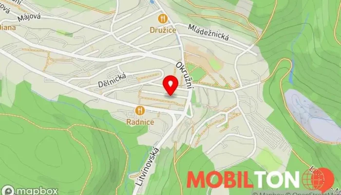 mapa Mezikafé Kavárna v nám. 8. května 335