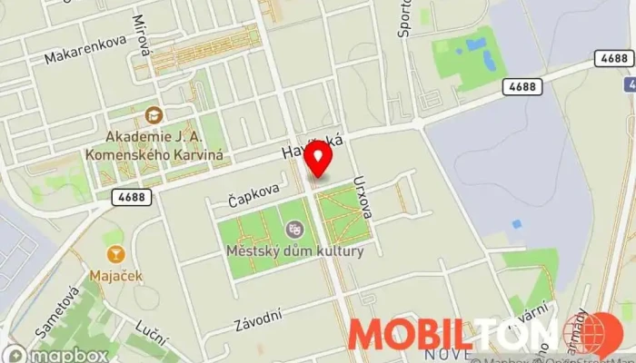 mapa MikroTel Prodej mobilních telefonů v tř. Osvobození 1514