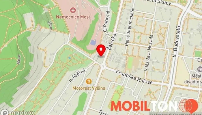 mapa Minipivovar Most Pivovarská restaurace, Restaurace v Pod Koňským vrchem 3450