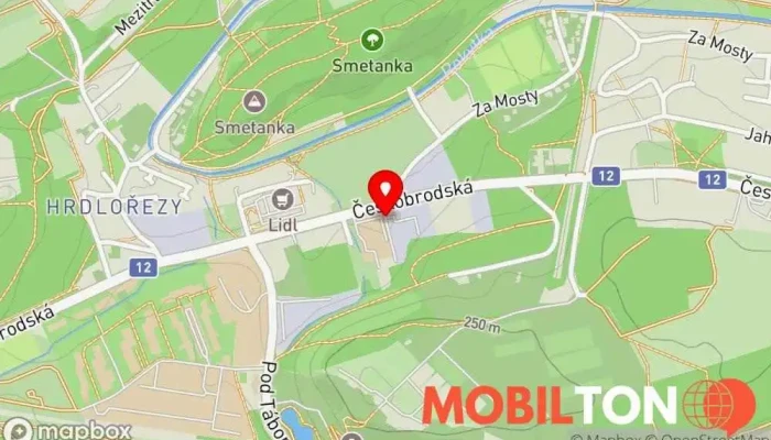 mapa miPhone Opravna mobilních telefonů, Opravna elektroniky v Praha 9-Hrdlořezy
