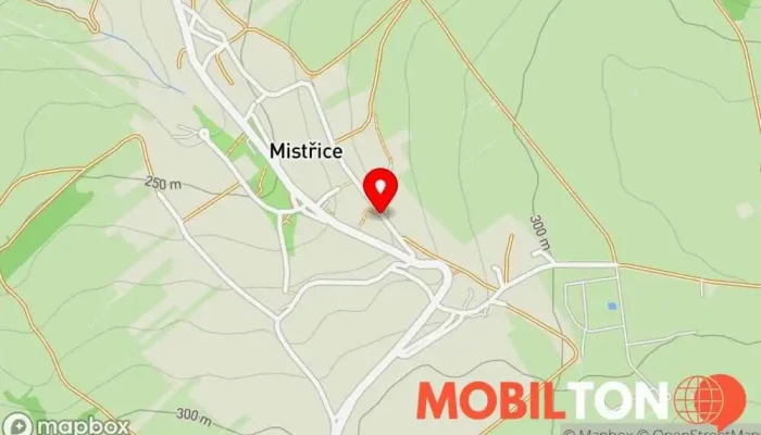 mapa Mistřice Na Tančáku Restaurace v Mistřice