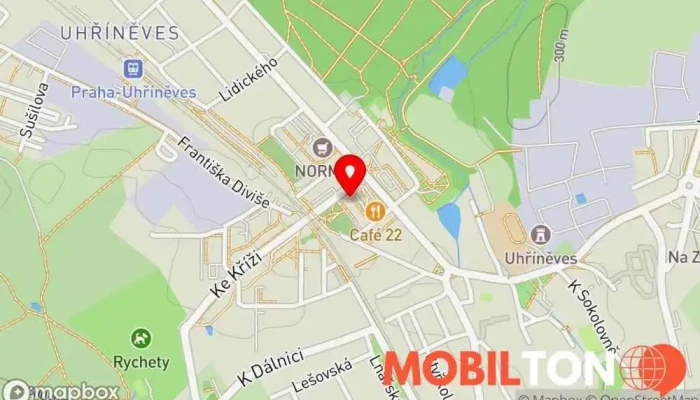 mapa Mobil Servis Praha 22 Opravna mobilních telefonů v Praha 22-Uhříněves