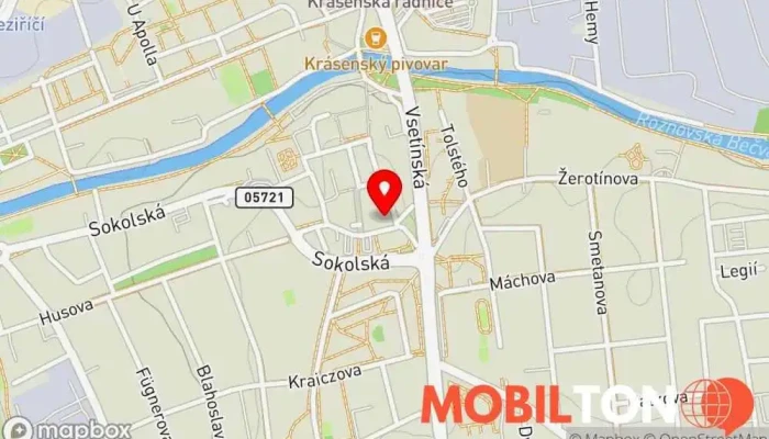 mapa MobileFix.cz s.r.o. Opravna mobilních telefonů, Prodej mobilních telefonů v Poláškova 409
