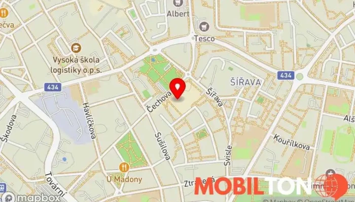 mapa MobilMajak.cz | Servis a prodej mobilů | Galerie Přerov Opravna mobilních telefonů v Přerov I-Město