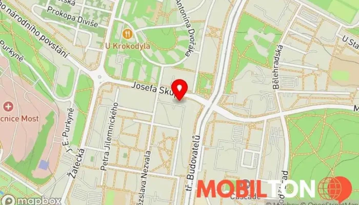 mapa Mobilmax-servis s.r.o. Opravna mobilních telefonů v Mobilmax-servis s.r.o, Josefa Skupy 2520/5