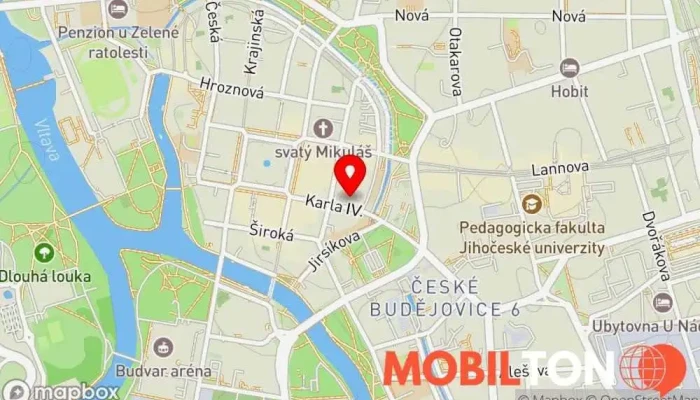 mapa Mobilservis-CB Prodej elektroniky v Karla IV.