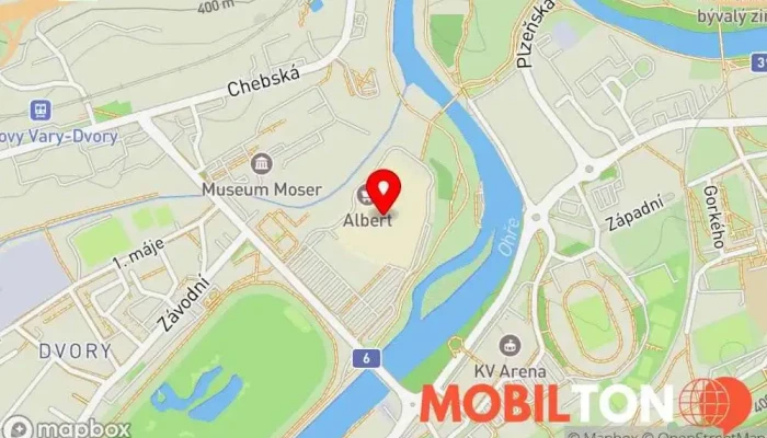 mapa Mobilstore s.r.o. - OC VARYÁDA Prodej mobilních telefonů, Opravna mobilních telefonů v Kpt. Jaroše 375/31