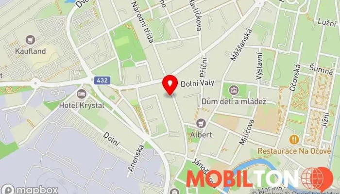 mapa Mobily4u Prodej mobilních telefonů, Prodej výpočetní techniky v Národní tř. 384