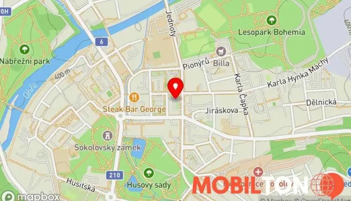 mapa MobTel (Sokolov) Prodej mobilních telefonů, Bazar, Opravna elektroniky v 5. května 1428