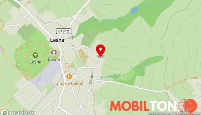 mapa Mocek Lubomír Restaurace v Lešná