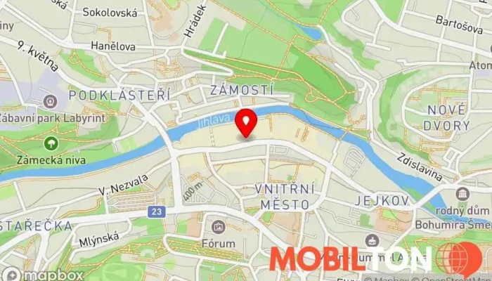 mapa MOLVIS Mobil servis Opravna mobilních telefonů, Prodejna příslušenství k mobilním telefonům, Prodej mobilních telefonů, Opravy počítačů v Vnitřní Město