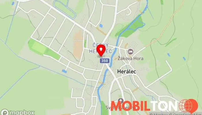 mapa Mon Café Kavárna v Český Herálec