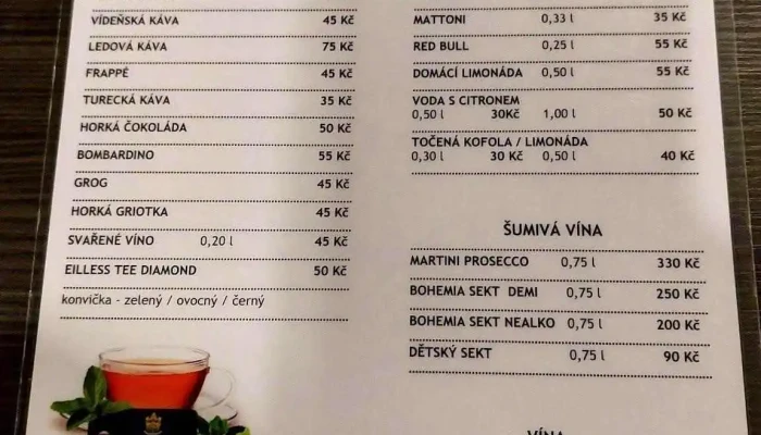 Monaco Complex -  Menu - Zahradní