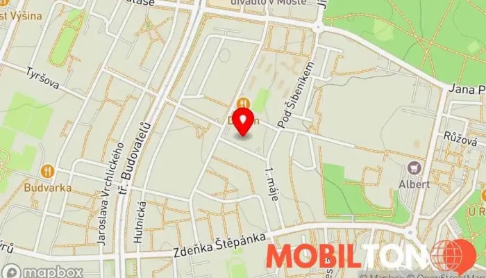 mapa Mostecký Kahan Restaurace v Obránců míru 2629/5