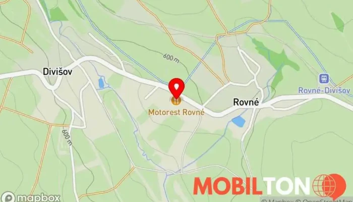 mapa Motorest 66 Rovné Restaurace v Rovné