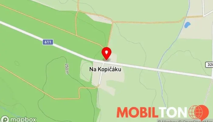 mapa Motorest Kopičák Česká restaurace v Kněžičky