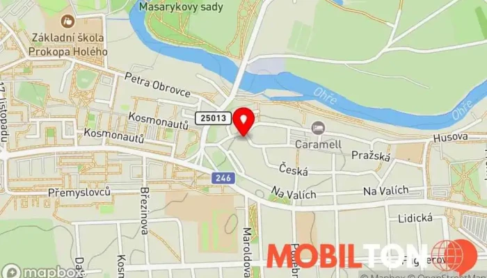 mapa MPmobility Prodej mobilních telefonů, Opravna elektroniky v Beneše z Loun 142