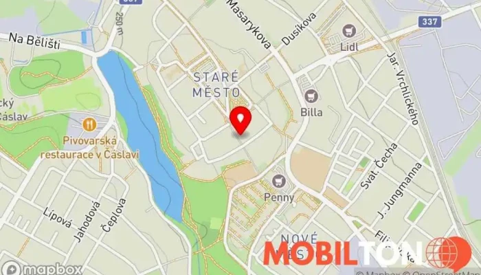 mapa MT Čáslav Opravna elektroniky, Prodej mobilních telefonů, Opravna telefonů, Prodejna v Staré Město