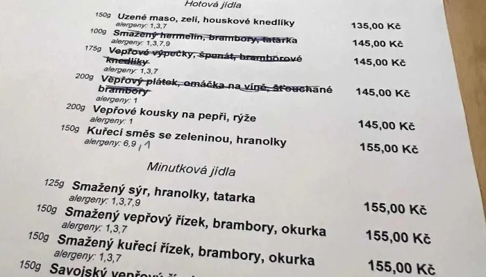 Na Knizeci Menu - Mšec