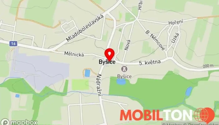 mapa Na Městečku Hospoda v Tyršovo nám. 67